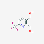 (6-(Trifluoromethyl)pyridine-2,3-diyl)dimethanol结构式