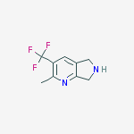 Structure of 2-METHYL-3-(TRIFLUOROMETHYL)-6,7-DIHYDRO-5H-PYRROLO[3,4-B]PYRIDINE
