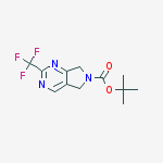 Tert-Butyl2-(Trifluoromethyl)-5H-pyrrolo[3,4-d]pyrimidine-6(7H)-carboxylate结构式