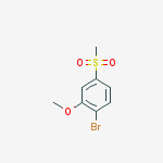 1-bromo-2-methoxy-4-(methylsulfonyl)benzene结构式