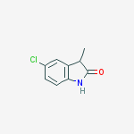 Structure of 5-chloro-1,3-dihydro-3-methyl-2H-Indol-2-one