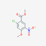 methyl 2-chloro-4-methoxy-5-nitrobenzoate结构式