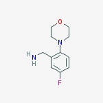 Structure of (5-fluoro-2-morpholin-4-ylphenyl)methanamine