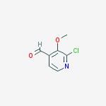 2-chloro-3-methoxy-pyridine-4-carbaldehyde结构式
