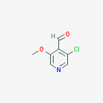 Structure of 3-CHLORO-5-METHOXYISONICOTINALDEHYDE