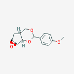 Oxireno[4,5]cyclopenta[1,2-d][1,3]dioxin, hexahydro-3-(4-methoxyphenyl)-, (1aS,1bR,5aS,6aS)-结构式