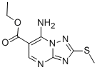 Structure of ETHYL 7-AMINO-2-(METHYLTHIO)[1,2,4]TRIAZOLO[1,5-A]PYRIMIDINE-6-CARBOXYLATE