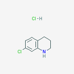 7-CHLORO-1,2,3,4-TETRAHYDRO-QUINOLINE HCL结构式