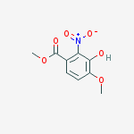 Chemical structure of Methyl 3-hydroxy-4-methoxy-2-nitrobenzoate