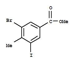 Structure of Methyl 3-bromo-5-iodo-4-methylbenzoate