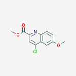 Structure of METHYL 4-CHLORO-6-METHOXY-QUINOLINE-2-CARBOXYLATE