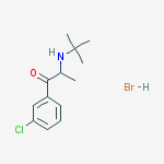 Structure of 2-(tert-Butylamino)-1-(3-chlorophenyl)propan-1-one hydrobromide