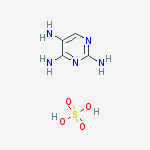 pyrimidine-2,4,5-triamine,sulfuric acid结构式