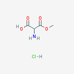 2-Amino-3-methoxy-3-oxopropanoic acid hydrochloride结构式