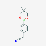 Structure of 2-[4-(5,5-dimethyl-1,3,2-dioxaborinan-2-yl)phenyl]acetonitrile