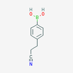Structure of 4-(2-Cyanoethyl)phenylboronic acid