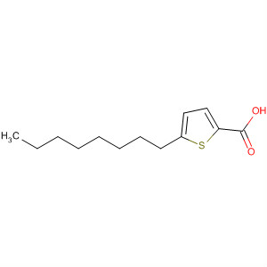 Structure of 2-Thiophenecarboxylic acid, 5-octyl-