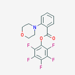 Structure of PENTAFLUOROPHENYL 2-MORPHOLINOBENZOATE