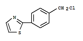 2-(4氯甲基苯基)噻唑结构式