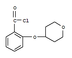 2-(TETRAHYDROPYRAN-4-YLOXY)BENZOYL CHLORIDE结构式
