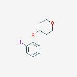 4-(2-iodophenoxy)tetrahydropyran结构式