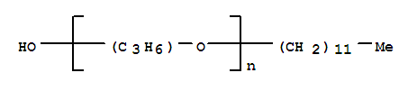 Structure of PPG-4 LAURYL ETHER