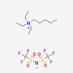 Amyltriethylammonium Bis(trifluoromethanesulfonyl)imide结构式