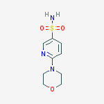 6-morpholinopyridine-3-sulfonamide结构式