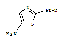 Structure of 5-Thiazolamine,  2-propyl-
