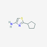2-cyclopentyl-1,3-thiazol-4-amine结构式