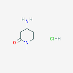 4-Amino-1-methyl-piperidin-2-one hydrochloride结构式