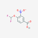 Structure of 4-(difluoromethoxy)-3-nitroBenzoic acid