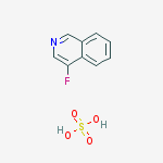 Structure of Isoquinoline, 4-fluoro-, sulfate (1:1)