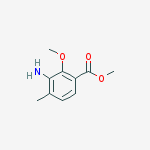 Structure of methyl 3-Amino-2-methoxy-4-methylbenzoate