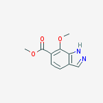 Structure of 7-methoxyindazole-6-carboxylic acid methyl ester