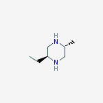 Structure of (2S,5R)-2-ethyl-5-methylpiperazine