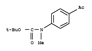 Structure of (4-Acetyl-phenyl)-methylcarbamicacid tert-butyl ester