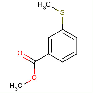 Benzoic acid, 3-(methylthio)-, methyl ester结构式