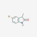 Structure of 5-bromo-1,3-dihydro-3-methyl-2H-Indol-2-one