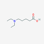 Pentanoic acid, 5-(diethylamino)-结构式