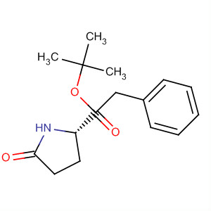 Structure of L-Proline, 5-oxo-1-(phenylmethyl)-, 1,1-dimethylethyl ester