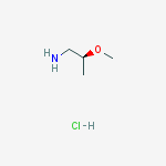 Structure of (S)-2-Methoxypropylamine hydrochloride