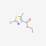 Structure of ethyl 2-chloro-5-methylthiazole-4-carboxylate
