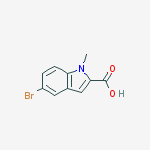 Structure of 5-Bromo-1-methyl-1H-indole-2-carboxylic acid