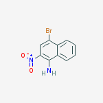 Structure of 1-aMino-4-broMo-2-nitronaphthalene