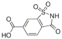Structure of 3-OXO-2,3-DIHYDRO-1,2-BENZISOTHIAZOLE-6-CARBOXYLIC ACID 1,1-DIOXIDE