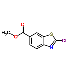 methyl 2-chloro-1,3-benzothiazole-6-carboxylate结构式