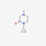 1-cyclopropylpiperazin-2-one结构式