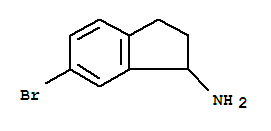 Structure of 6-BROMO-INDAN-1-YLAMINE HYDROCHLORIDE