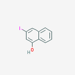 1-Hydroxy-3-iodonaphthalene结构式